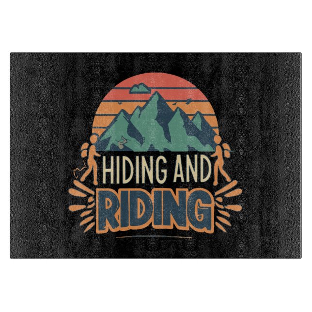 Hiking Where Journeys Become Adventures Cutting Board (Front)