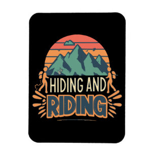 Hiking Where Journeys Become Adventures Magnet