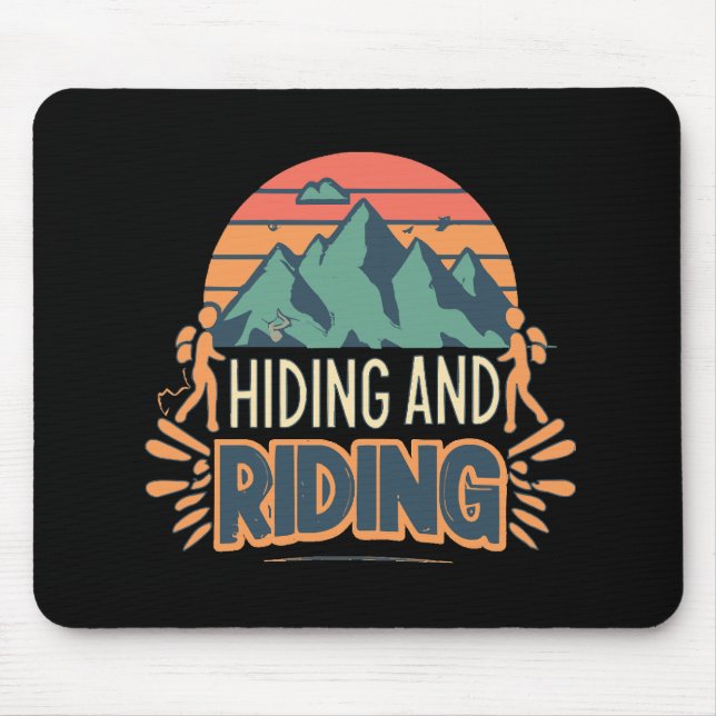 Hiking Where Journeys Become Adventures Mouse Mat (Front)