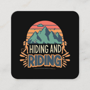 Hiking Where Journeys Become Adventures Square Business Card