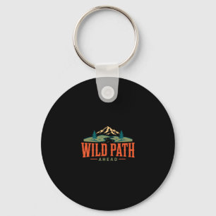 Hiking wild path ahead mountain trail trekking key ring