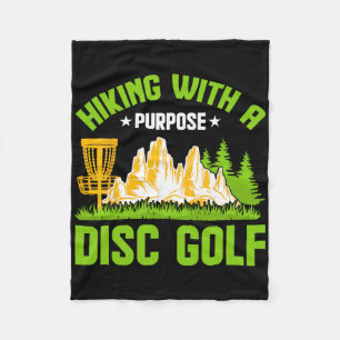 Hiking With A Purpose Disc Golf  Fleece Blanket