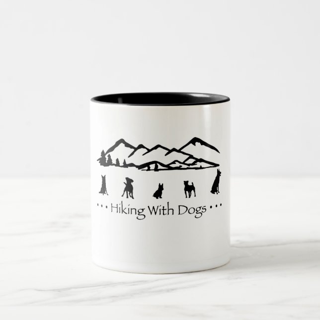 Hiking With Dogs Mug (Center)