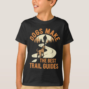 Hiking with dogs outdoor adventure dog-friendly T-Shirt