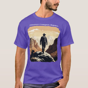 Hiking Zion Discover Conquer Rejoice T-Shirt
