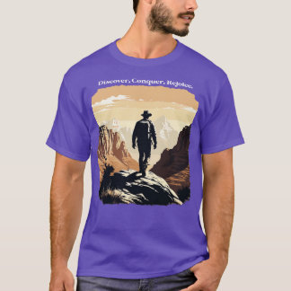 Hiking Zion Discover Conquer Rejoice T-Shirt