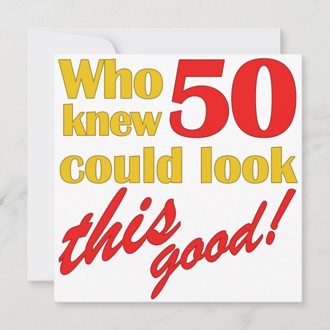 HIlarious 50th Birthday Party Invitations (Front)