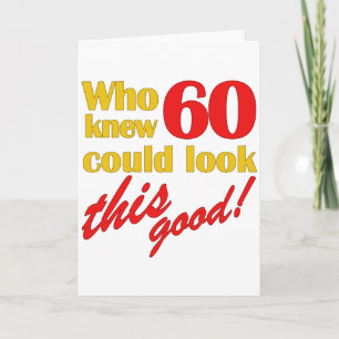 Hilarious 60th Birthday Gifts Card