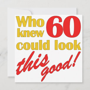 HIlarious 60th Birthday Party Invitations
