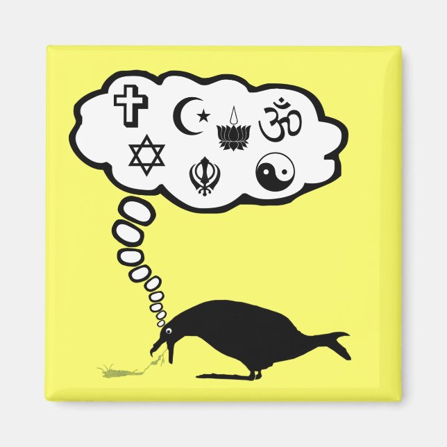 Hilarious atheist magnet (Front)