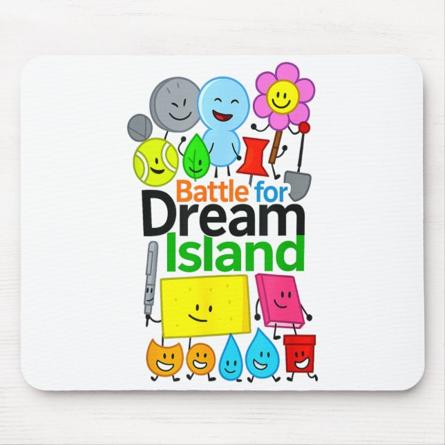 Hilarious Bfdi Graphics For Kids Battle For Dream  Mouse Mat (Front)