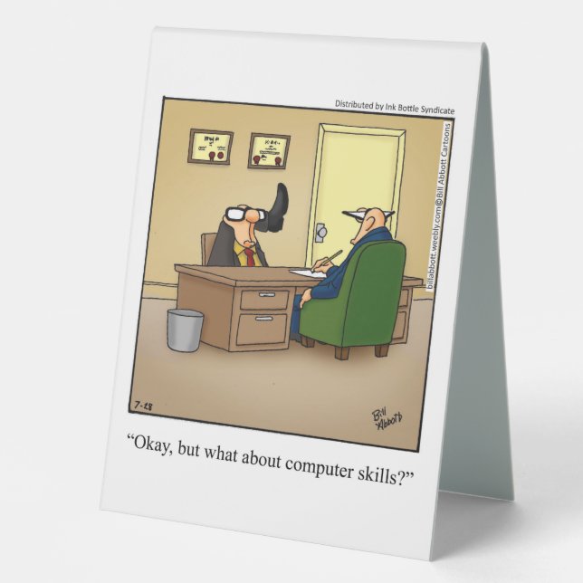 Hilarious Boss’s Day Table Top Sign (Front)