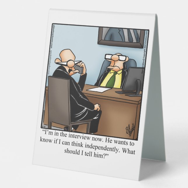 Hilarious Boss’s Day Table Top Sign (Front)