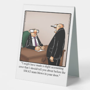 Hilarious Boss’s Day Table Top Sign