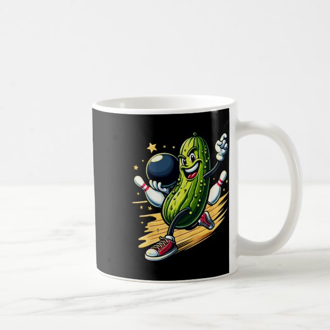 Hilarious Bowling Pickle  Coffee Mug (Right)