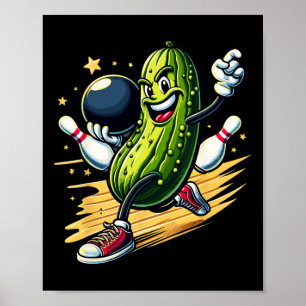 Hilarious Bowling Pickle Poster