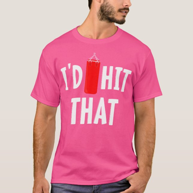 Hilarious Boxing Text Kickboxing T-Shirt (Front)