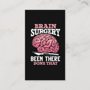 Hilarious Brain Surgery Doctor Saying Business Card