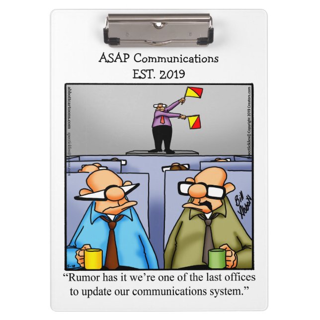 Hilarious Business Humour Clipboard Gift (Front)