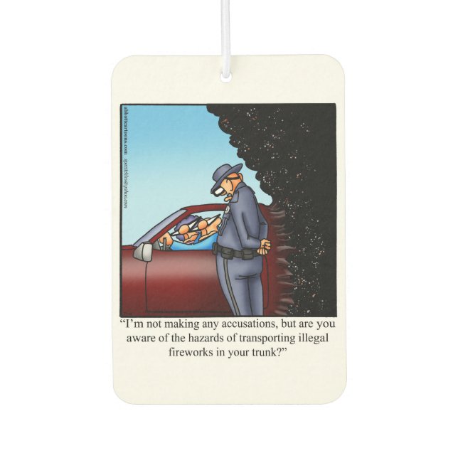 Hilarious Car Air Freshener For Him (Front)