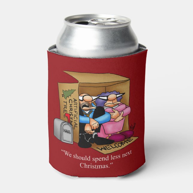 Hilarious Christmas Humour Can Cooler Gift (Can Front)
