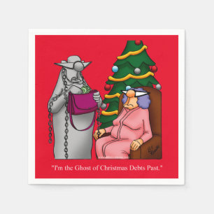 Hilarious Christmas Humour Cocktail Party Napkins