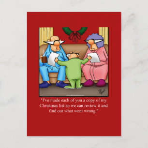 Hilarious Christmas Humour Postcard