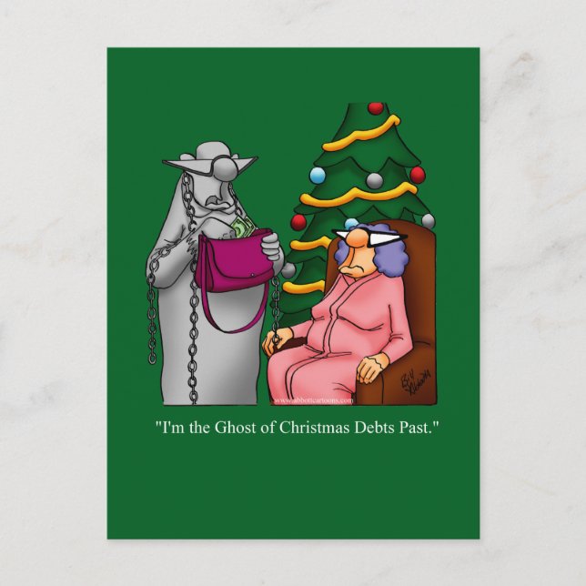 Hilarious Christmas Humour Postcard (Front)