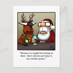 Hilarious Christmas Humour Postcard