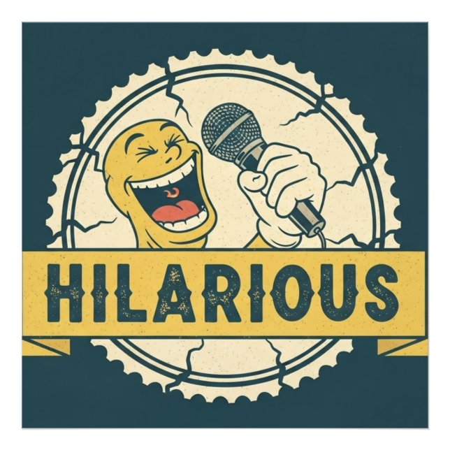 Hilarious Comedy Photo Print (Front)