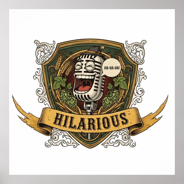 Hilarious Comedy T-Shirt Poster (Front)