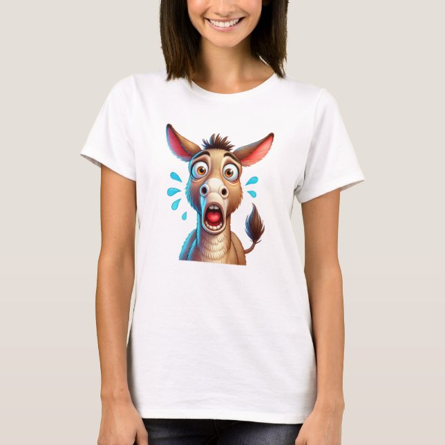 Hilarious confused donkey T-Shirt (Front)