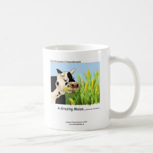 Hilarious Cow "A-Grazin' Maize" Coffee Mug