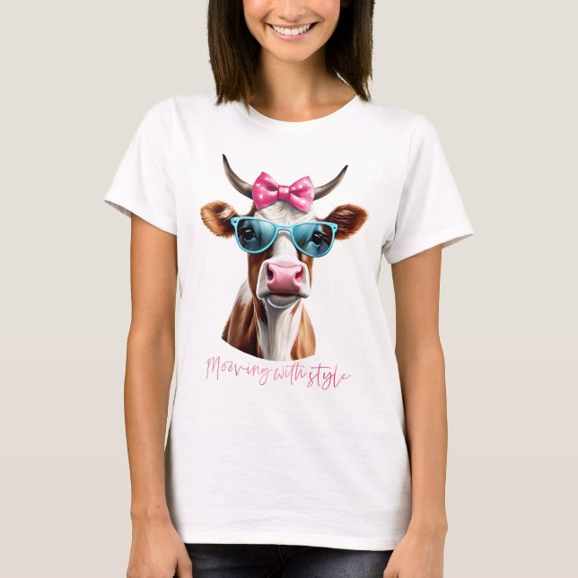 Hilarious cow pun T-Shirt (Front)