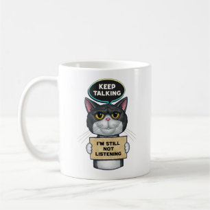 Hilarious Cute Tuxedo Kitty Cat Coffee Mug