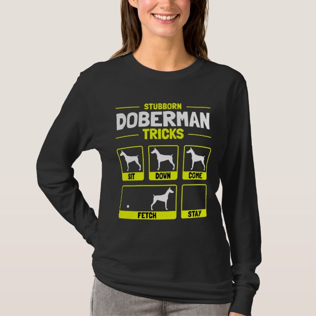 Hilarious Doberman Dog Owner T-Shirt (Front)