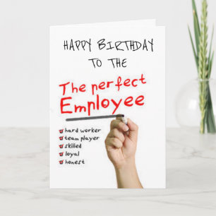 **HILARIOUS EMPLOYEE** FROM BOSS BIRTHDAY CARD