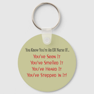 Hilarious ER Nurse Gifts Key Ring