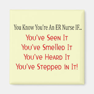 Hilarious ER Nurse Gifts Magnet