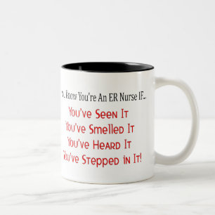 Hilarious ER Nurse Gifts Two-Tone Coffee Mug