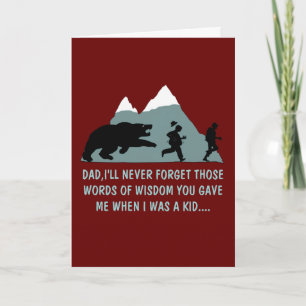 Hilarious fathers day card