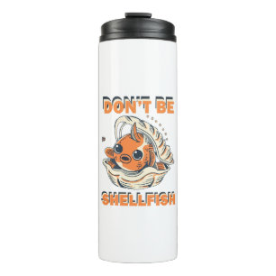 Hilarious Fish in a Shell Art Thermal Tumbler