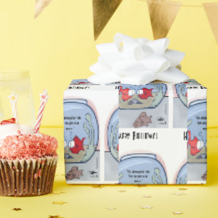 Hilarious Fish Story Wrapping Paper