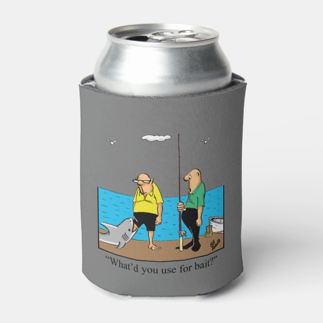 Hilarious Fishing Humour Can Cooler (Can Front)