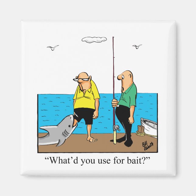 Hilarious Fishing Humour Magnet (Front)