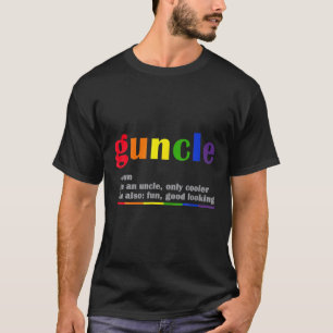 Hilarious Gay Uncle Fabulous Rainbow Guncle Funny T-Shirt