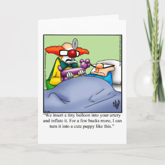 Hilarious Get Well Humour Greeting Card