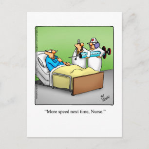Hilarious Get Well Humour Postcard