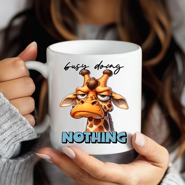 Hilarious Giraffe Humour Animal Lover Gift Mug (Creator Uploaded)