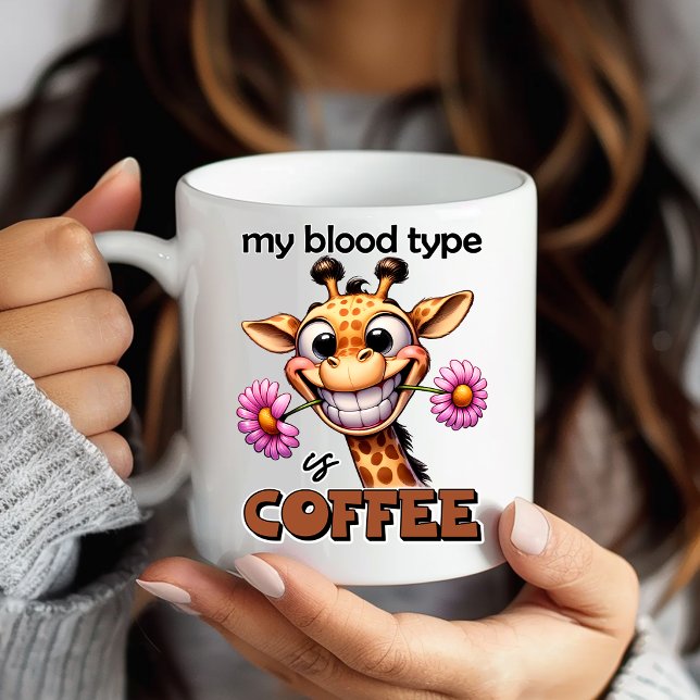 Hilarious Giraffe Humour Animal Lover Gift Mug (Creator Uploaded)